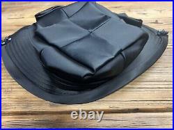 Vintage 1960's Black Charo Women's Derby Hat With Satin Bow