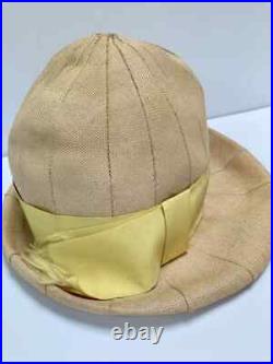 Vintage 1960s MC MOD Labeled Christian Dior Chapeaux Paris New York Woven Hat