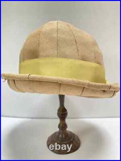 Vintage 1960s MC MOD Labeled Christian Dior Chapeaux Paris New York Woven Hat