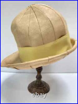 Vintage 1960s MC MOD Labeled Christian Dior Chapeaux Paris New York Woven Hat