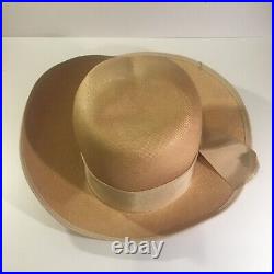 Vintage 1960s Wide Brimmed Hat by Atelier Lucas Made In England