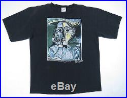 Vintage 1995 1990s Pablo Picasso Women With A Yellow Hat T-Shirt Art USA Made XL