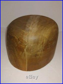 Vintage 20s/30s M. A. Cuming Abbey Industrial Wood Hat Form Millinery Head Block
