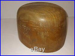 Vintage 20s/30s M. A. Cuming Abbey Industrial Wood Hat Form Millinery Head Block