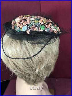 Vintage 50's Bes-Ben Chicago Womans Hat Cap Very Nice Cond. Orig Model 579 Tag