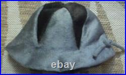 Vintage 60's Schiaparelli grey & brown hat