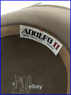 Vintage Adolfo 2 Escello 100% Wool Hat (Read) Geo W Bolman & Co Inc