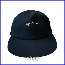 Vintage Agnes B Caps Hats Black size Medium France Made