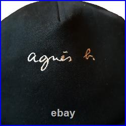 Vintage Agnes B Caps Hats Black size Medium France Made