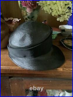 Vintage Antique 1920's Tilt Mourning Hat GAGE Bros. Chicago NY unworn