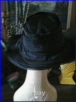 Vintage Antique 1930's Wide Brim Chappeau HAT horsehair Museum Display