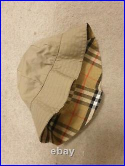 Vintage Auth Women's Burberry MAC NOVA Gabardine Trench Coat Beige UK14 16 & Hat