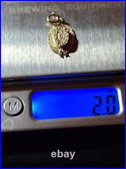 Vintage Beautiful 14K DZ Yellow Gold Lady's Hat Charm