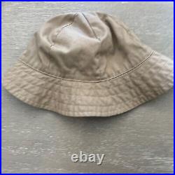 Vintage Burberry Check London Beige Plaid Reversible Bucket Hat Plaid