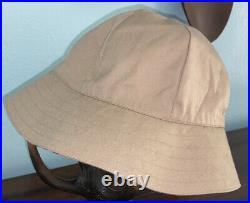 Vintage Burberry Classic Reversible Bucket Hat Cap Nova Check Plaid Tan