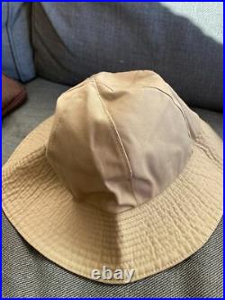 Vintage Burberry Cotton Bucket Hat Size Large- excellent condition