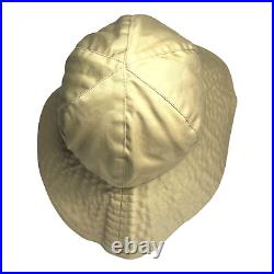 Vintage Burberrys Beige Tan Womens Bucket Hat Preppy Size Large L 1980s Designer