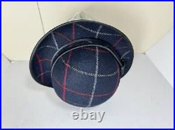 Vintage Burberrys Women's Wool Hat Size Sm. Blue Nice (Rv)