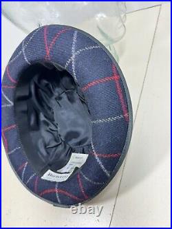 Vintage Burberrys Women's Wool Hat Size Sm. Blue Nice (Rv)