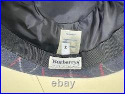 Vintage Burberrys Women's Wool Hat Size Sm. Blue Nice (Rv)