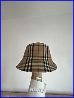 Vintage Check Burberry Bucket Hat Size L Unisex