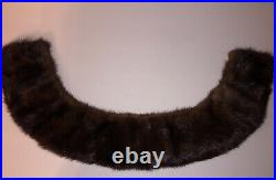 Vintage Christian Dior Chapeaux Brown Fur Hat and Collar Mink