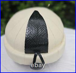 Vintage Christian Dior Chapeaux Paris-New York Beige Hat
