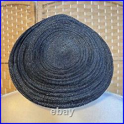 Vintage Christian Dior Chapeaux Paris-New York Union Made in USA Pleated Hat