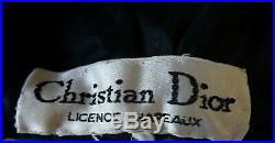 Vintage Christian Dior Licence Chapeaux Silk Crepe Turban Hat
