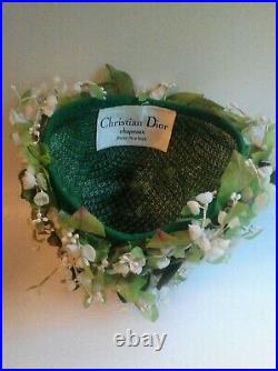 Vintage Christian Dior Lily of the Valley Cloche Hat