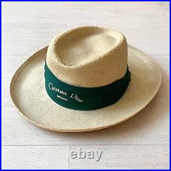 Vintage Christian Dior Straw Hat