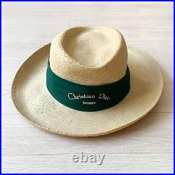 Vintage Christian Dior Straw Hat