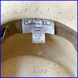 Vintage Christian Dior Straw Hat