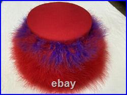 Vintage, ? Couture Style Feathered hat mid 1960s, $125 Free, shipping