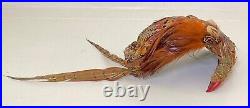 Vintage Dramatic Fascinator Hat Pheasant Feathers & Talon 1950s YY458