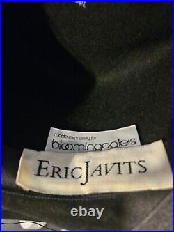 Vintage Eric Javits Wool Fedora Made For Bloomingdales Gently Used