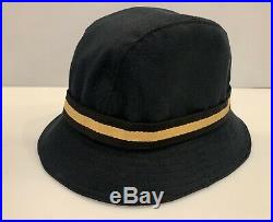Vintage Gucci Bucket Hat Gg Gold Logo Web Stripe Sz L