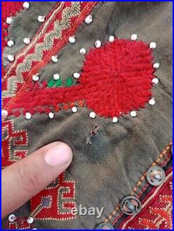 Vintage Hand Embroidered Nooristani Kohistan Swat Valley Head Dress Cap