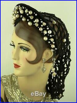 Vintage Hat Basia Zarzycka, Medieval Wedding Head Dress, Kokoshnik, Snood Tiara