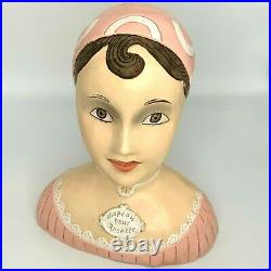 Vintage Hat Display Stand Chapeou Pour Rosette Mannequin Bust Woman French Style