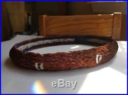 Vintage Hawaiian Pheasant Feather Lei / Hat Band Handcrafted