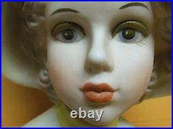 Vintage Inarco Teen Girl withLarge Hat & Bow Lady Head Vase (#E6212, Japan)