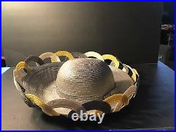 Vintage Jack McConnell Party Celebration Silver Yellow White Hat