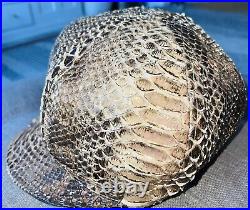 Vintage Kokin New York Genuine Python Metallic Cabbie Hat Cap