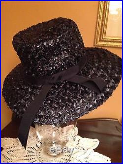 Vintage Ladies Hat Audrey Hepburn Style Millinery Valerie Modes Kentucky Derby