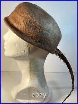 Vintage Ladies Hat Lot Facon Boutique Velda Flower Feather Mod Theater READ