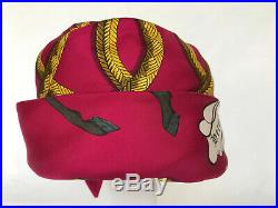 Vintage Ladies Hermès silk turban/scarf hat