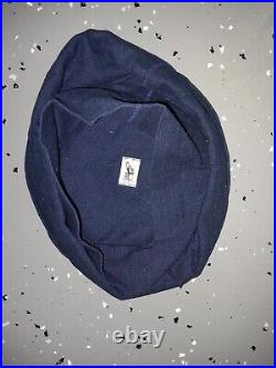 Vintage Lisa Ventre Blue Womens Double Layer Hat 1980s