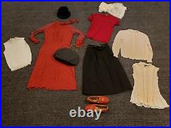 Vintage Lot of Women's Clothing Cable Knit Cardigan, Flapper Dress, Hat & More