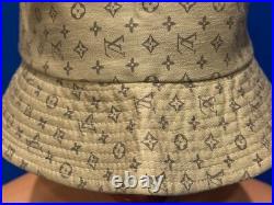 Vintage Louis Vuitton Bucket Hat Tan Pebble